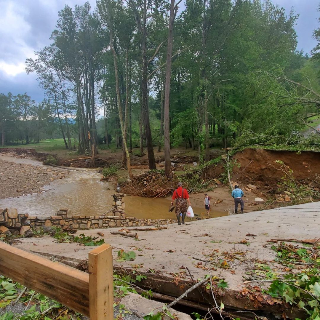Destruction from Hurricane Helene