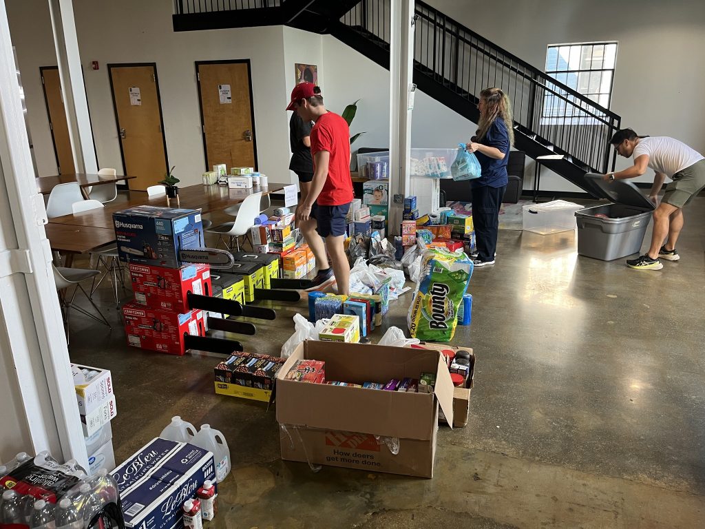 Supply Drop-off at Raleigh Founded