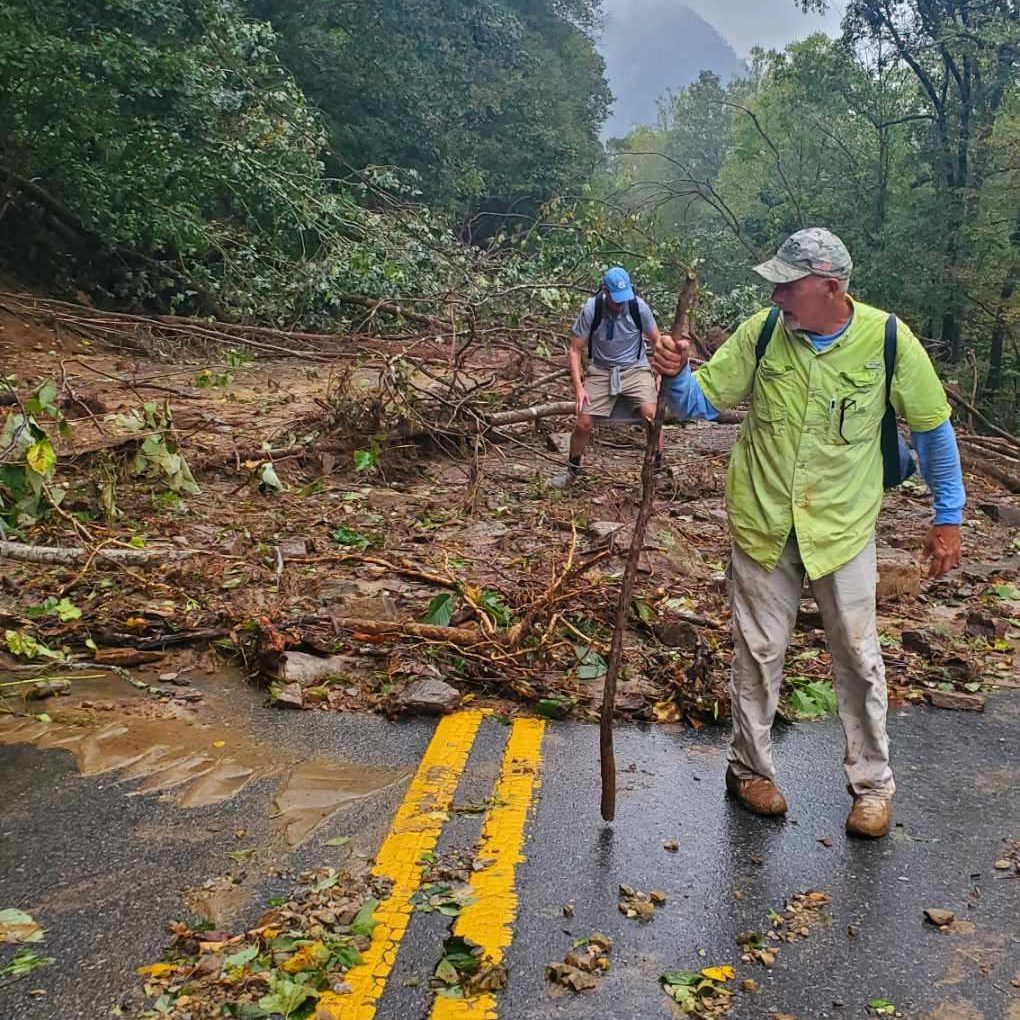 Destruction from Hurricane Helene
