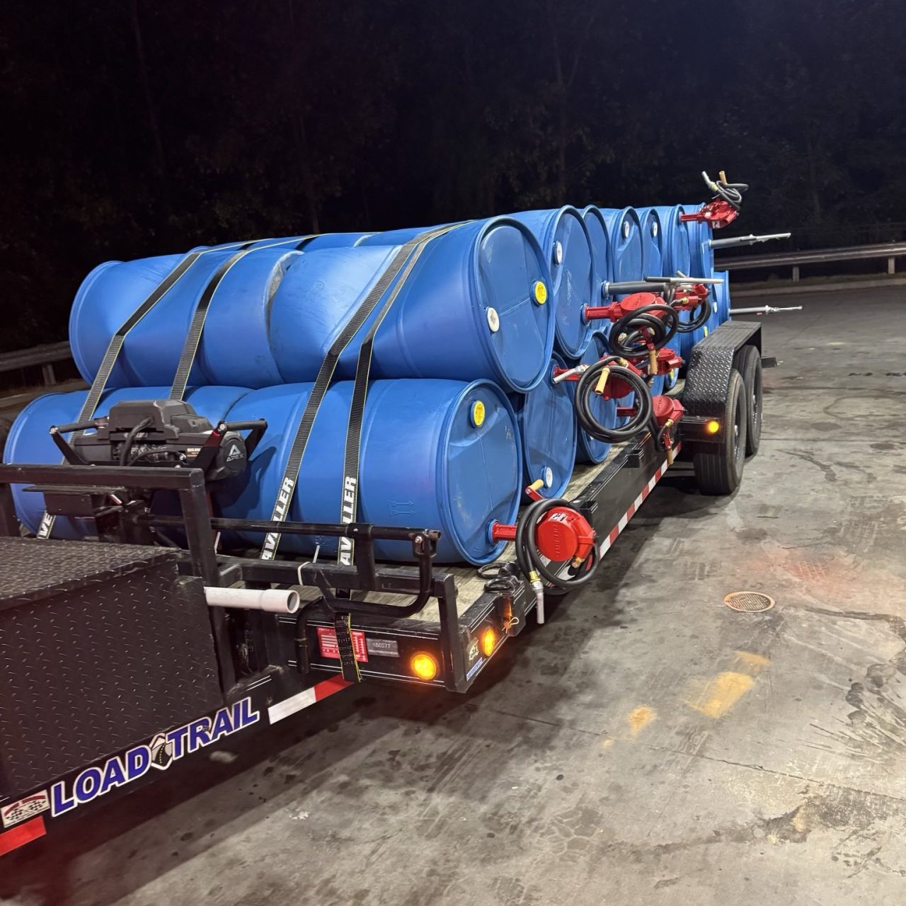 Tanks and equipment donated by Prime Fuel and Phoneiox to make our fuel distribution hubs possible.