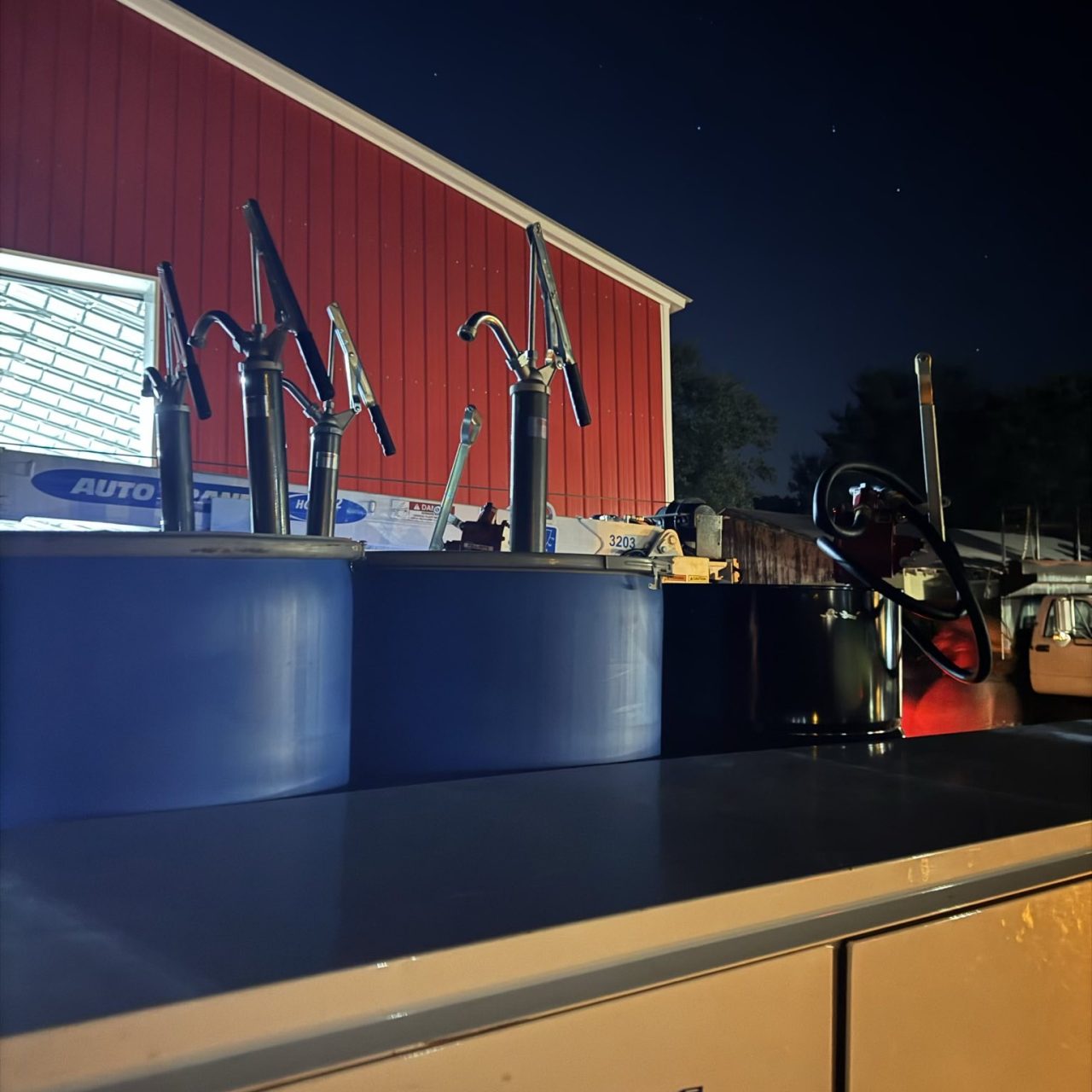Tanks and equipment donated by Prime Fuel and Phoneiox to make our fuel distribution hubs possible.