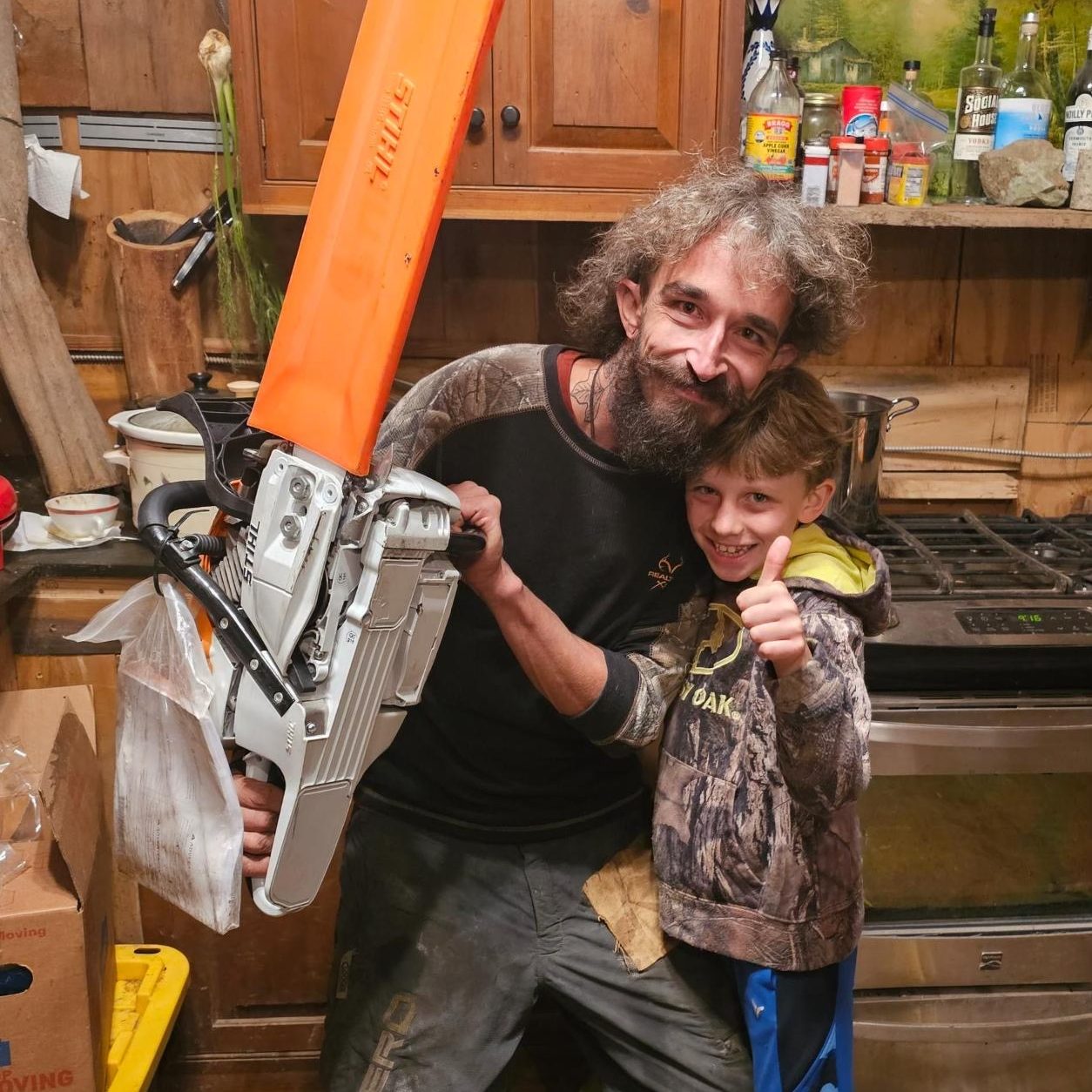 Chainsaws donated to the Hot Springs Community by Blair Hobgoood working with Frank Vogler.