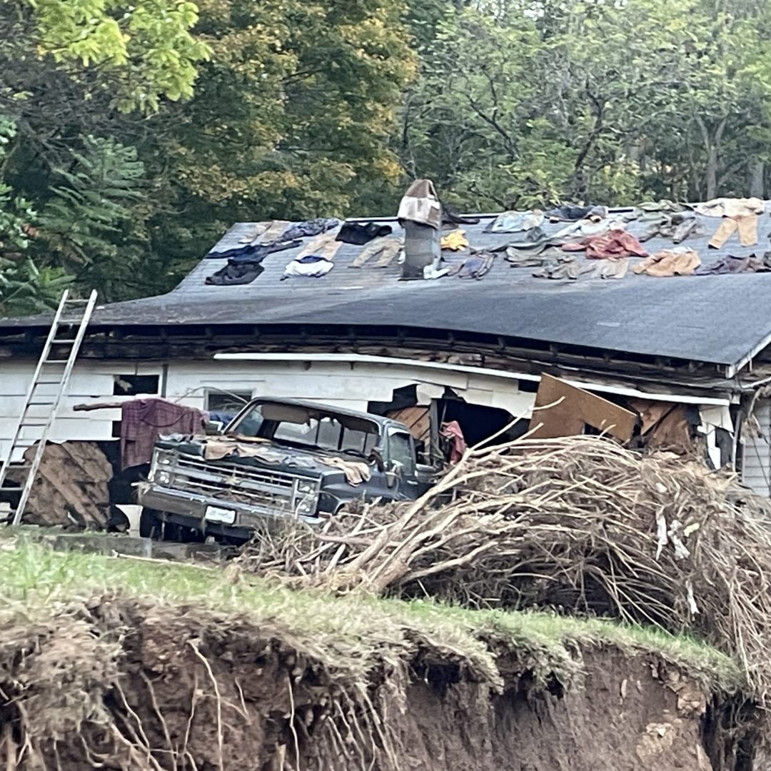 Images from Volunteer Jon of the hurricane damage.