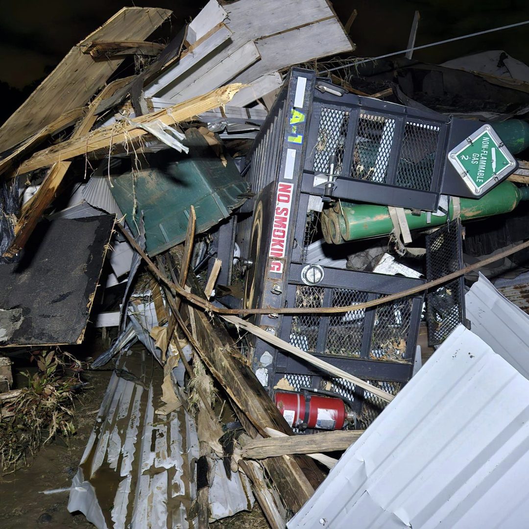 Images from Volunteer Christopher of the hurricane damage.