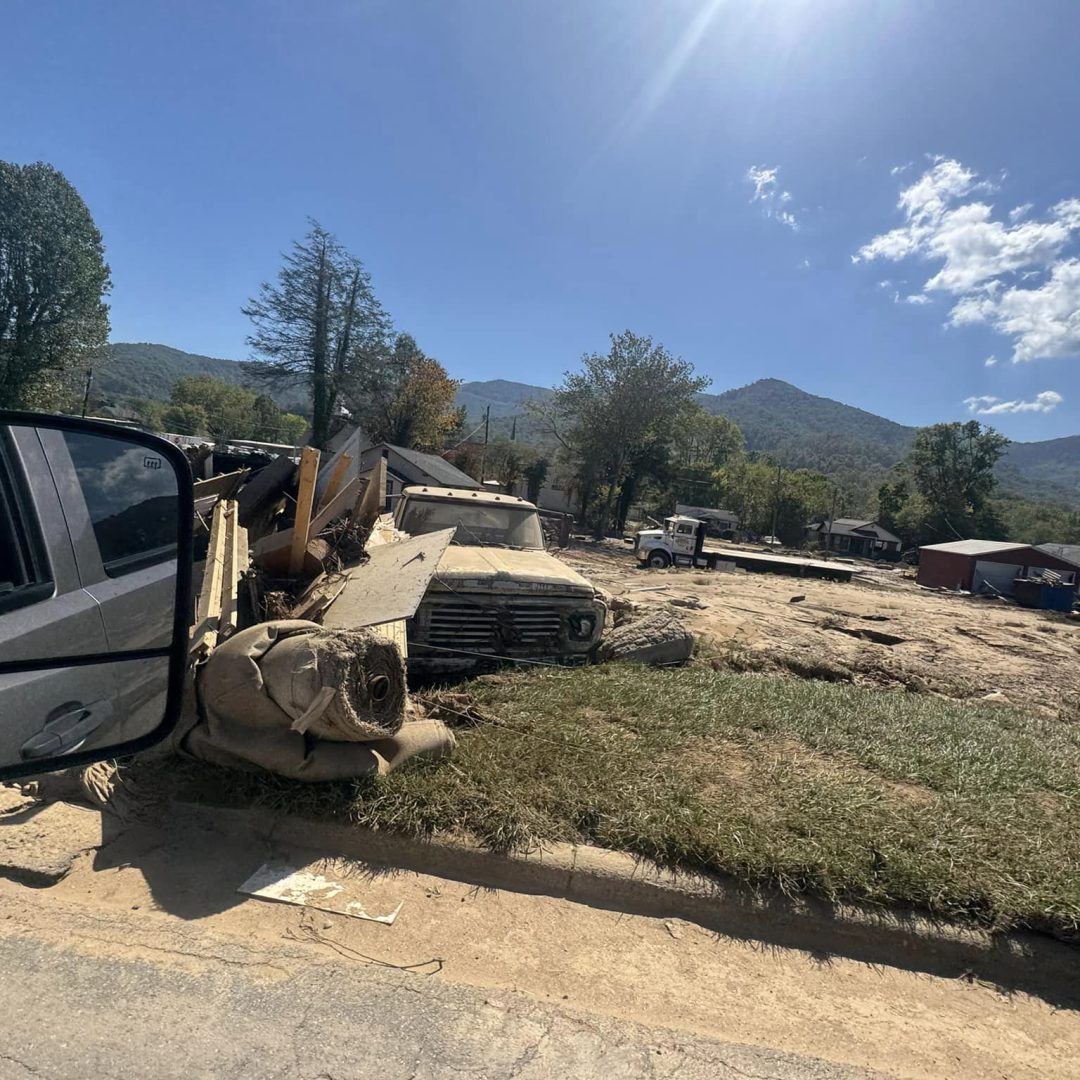 Images from Volunteers Austin and Christy of the hurricane damage.
