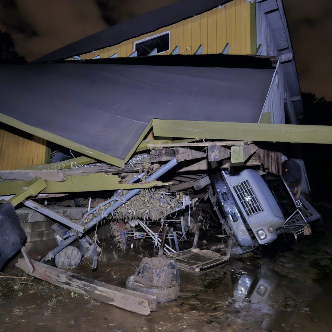 Images from Volunteer Christopher of the hurricane damage.