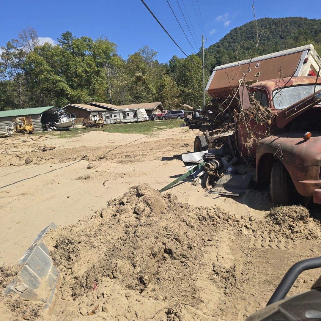 Images from Volunteer Nickoles of the hurricane damage.
