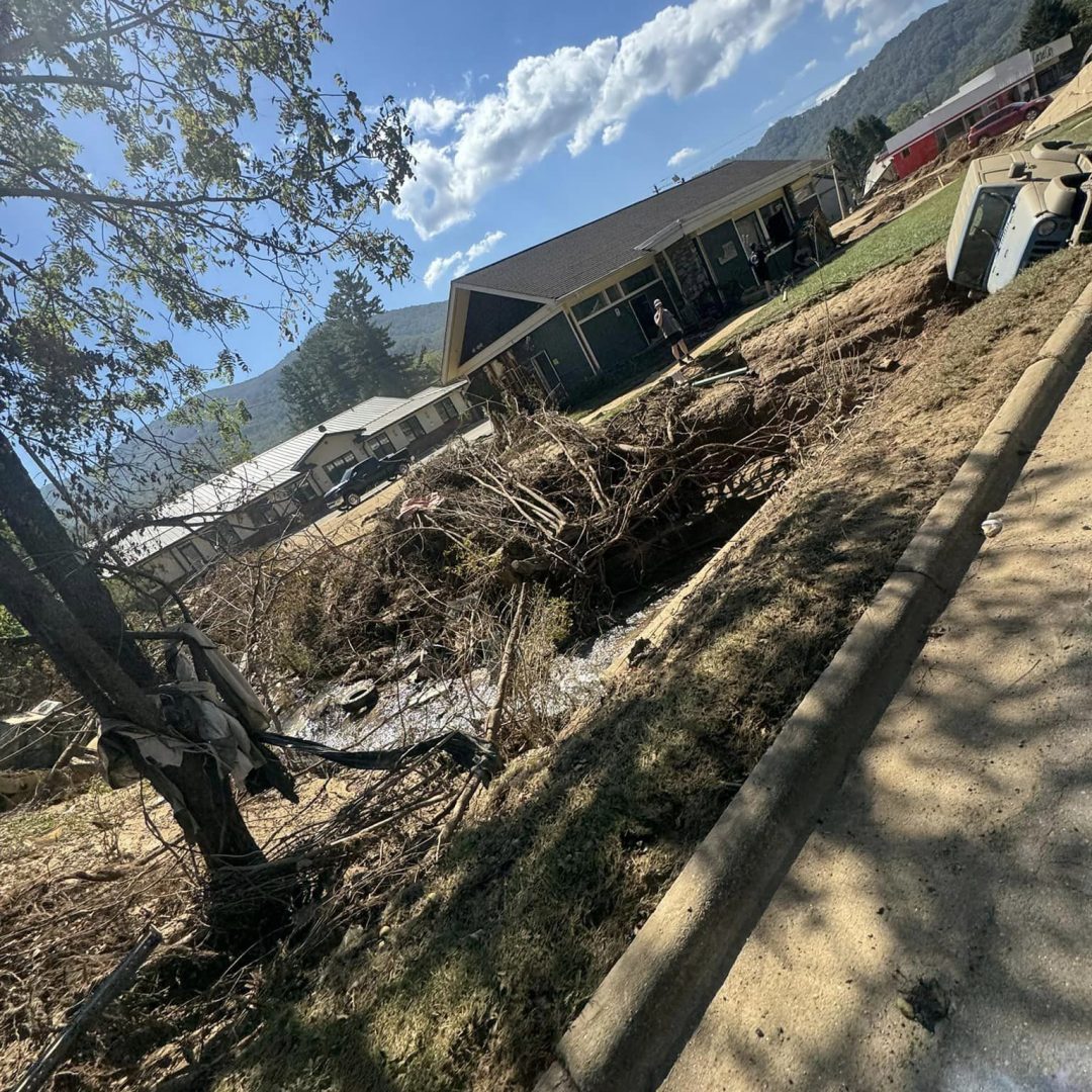 Images from Volunteers Austin and Christy of the hurricane damage.