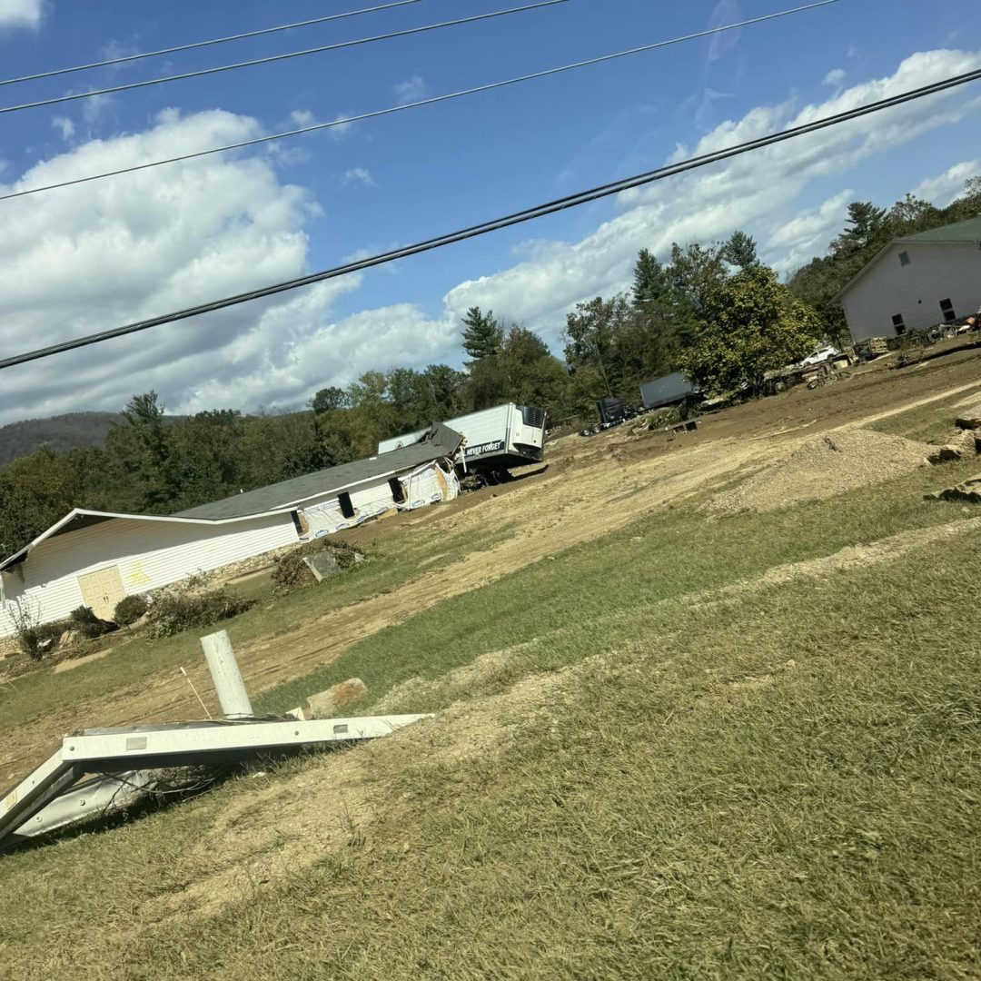 Images from Volunteers Austin and Christy of the hurricane damage.