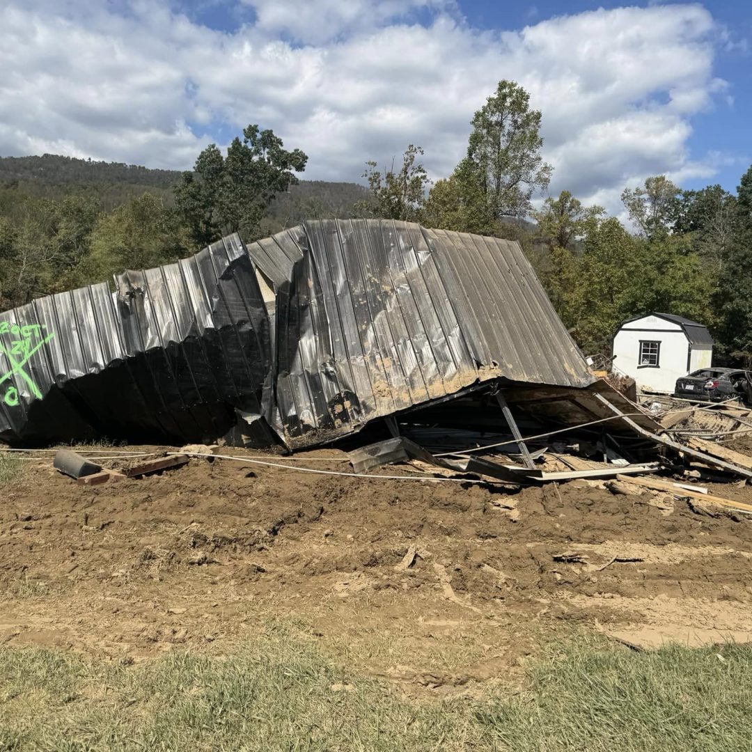 Images from Volunteers Austin and Christy of the hurricane damage.