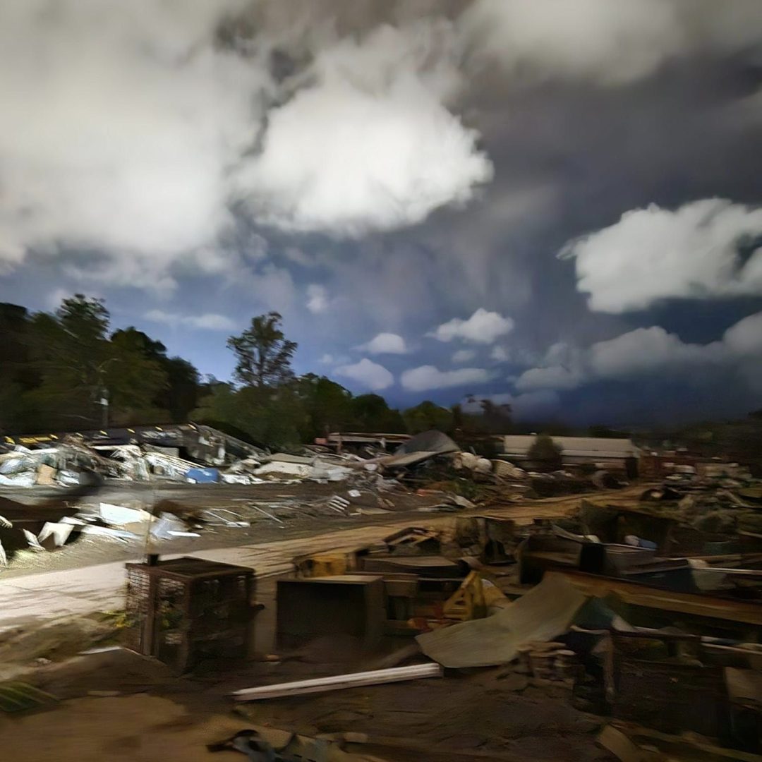 Images from Volunteer Christopher of the hurricane damage.