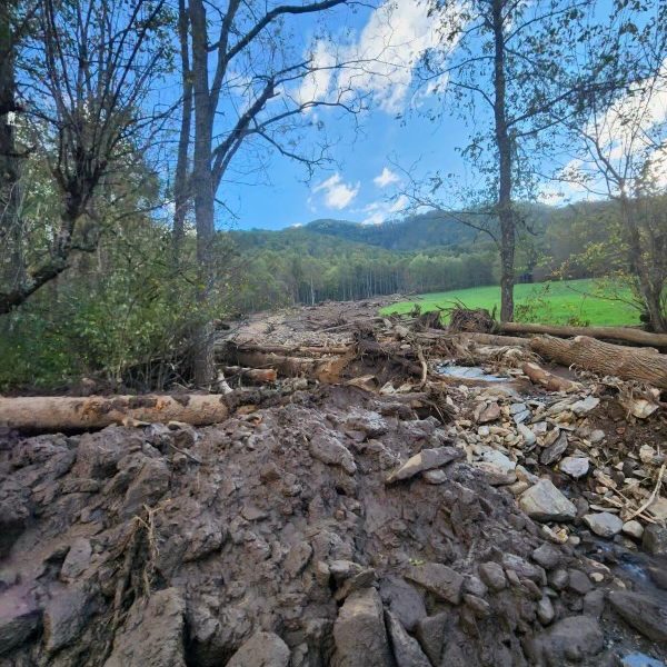 Damage from Hurricane Helene