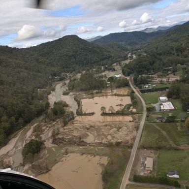 Damage from Hurricane Helene