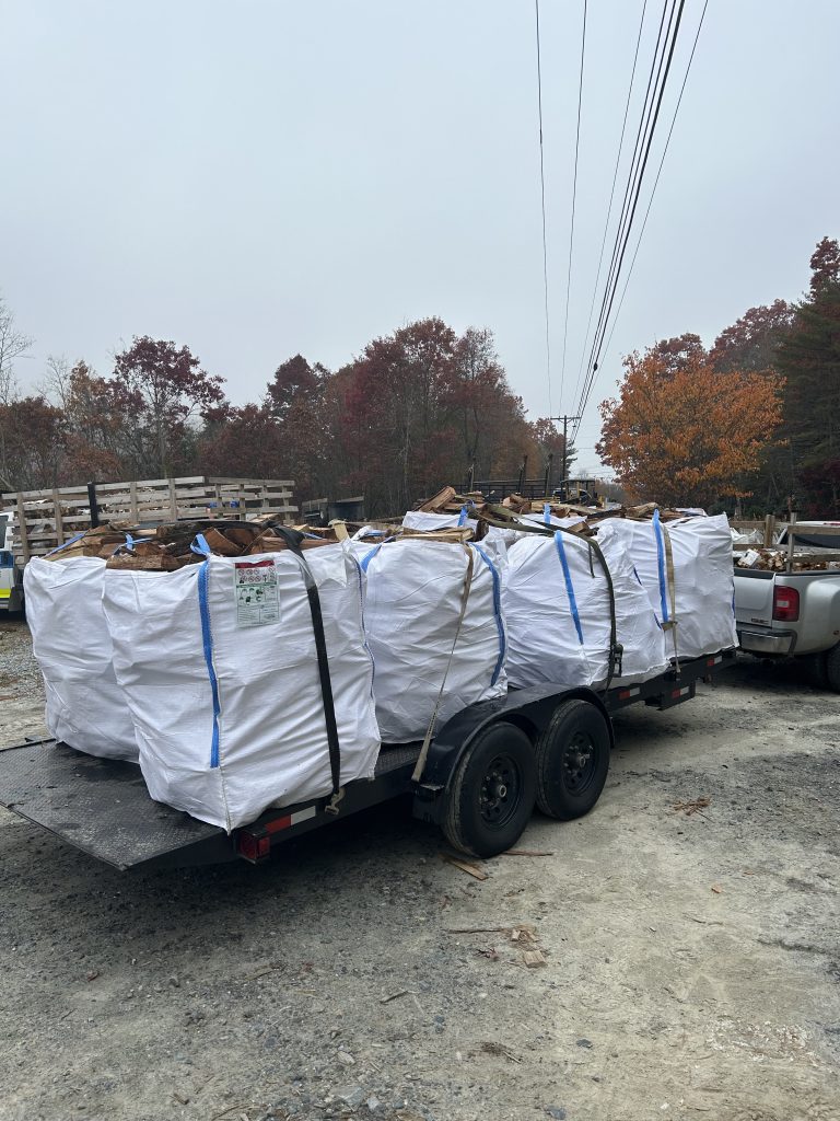 Wood ready for delivery from Linville River Company.